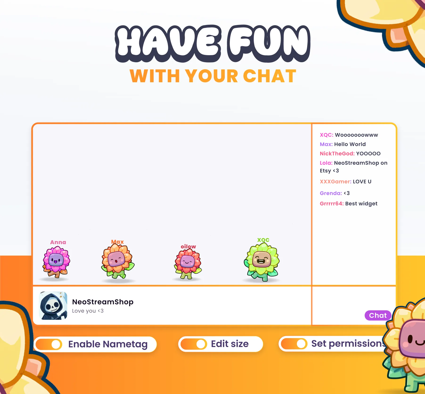 Sunflowers Community Widget