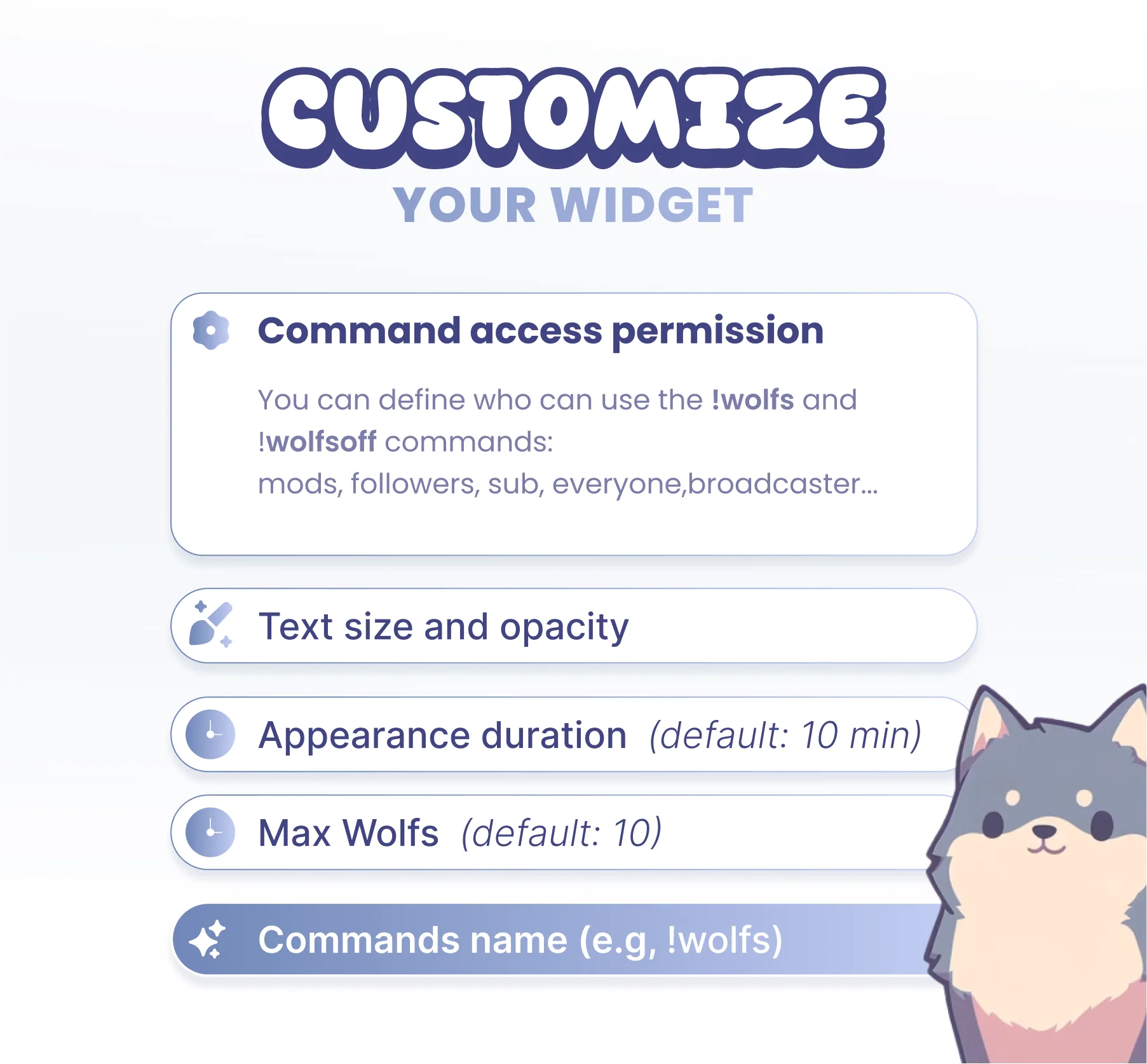 Wolfs Community Widget