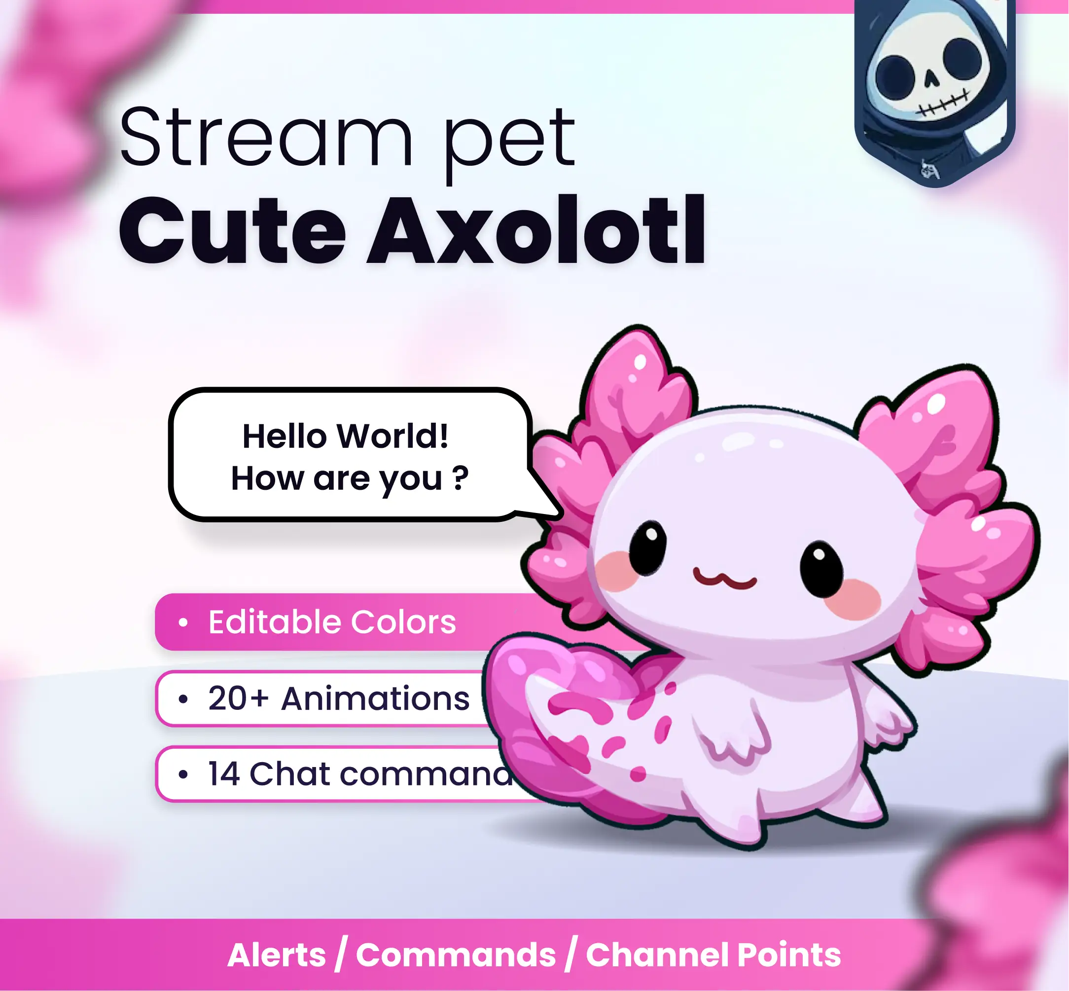 Cute axolotl