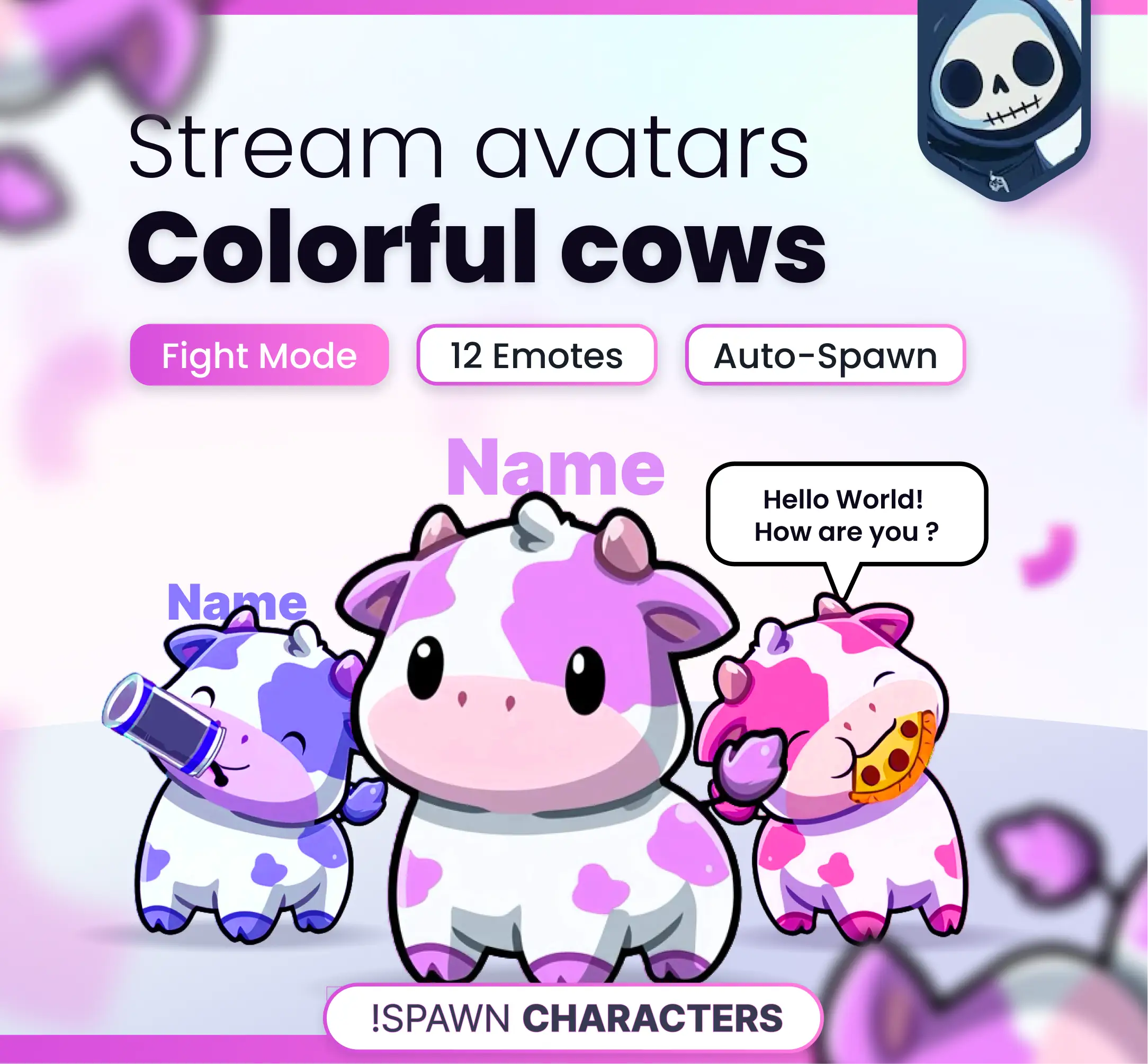 Colorful cows
