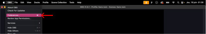 Open OBS or Streamlabs preferences